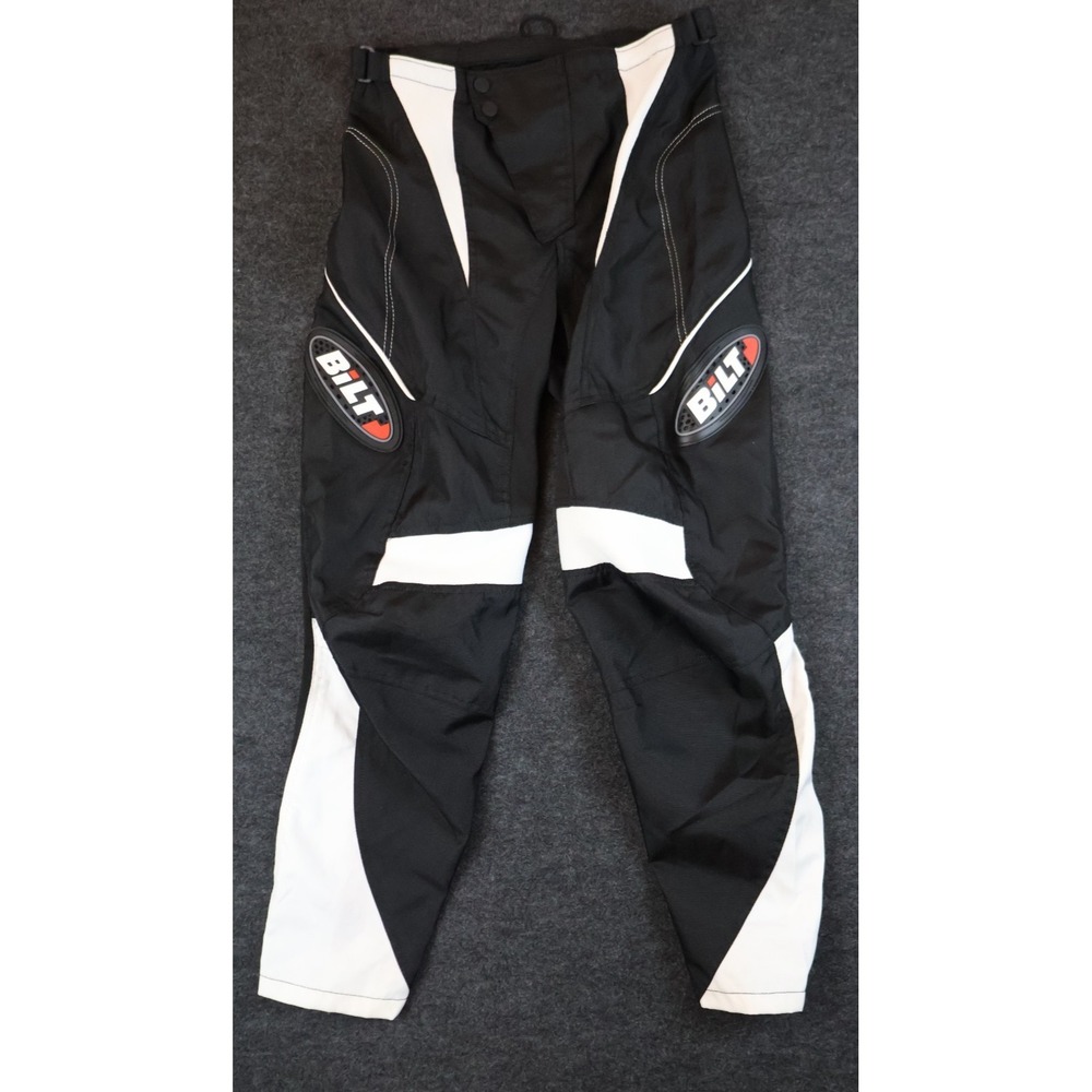 BiLT Motorcycle Riding Pants Mens 30 Black Protective Moto Gear